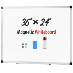 Magnetic Dry Erase Board, 36 X 24 Inches White Board for Home Office School,Sliver Reinforced Aluminum Frame
