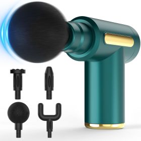 Massage Gun, Small Travel Tool, Massage Gun Deep Tissue,Percussion Handheld Portable Muscle Massager Tool for Full Body Pain Relief (Color: Green)