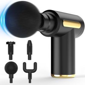 Massage Gun, Small Travel Tool, Massage Gun Deep Tissue,Percussion Handheld Portable Muscle Massager Tool for Full Body Pain Relief (Color: Black)