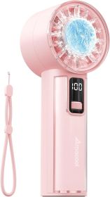 Handheld Fan with Ice Cooler, Mothers Day Gifts for Mom Her Women Girl, Mini Portable Cooling Fan, Small Yet Powerful (Color: Pink   With Ice Cooler)