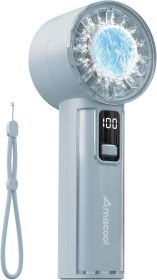 Handheld Fan with Ice Cooler, Mothers Day Gifts for Mom Her Women Girl, Mini Portable Cooling Fan, Small Yet Powerful (Color: Blue   With Ice Cooler)