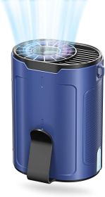 Portable Waist Fan, Wearable Shirt Fan Rechargeable with 25H Battery Life, 6600RPM Strong Wind (Color: Blue)